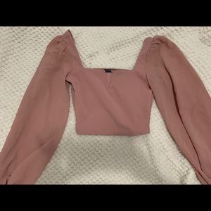 Pink crop top